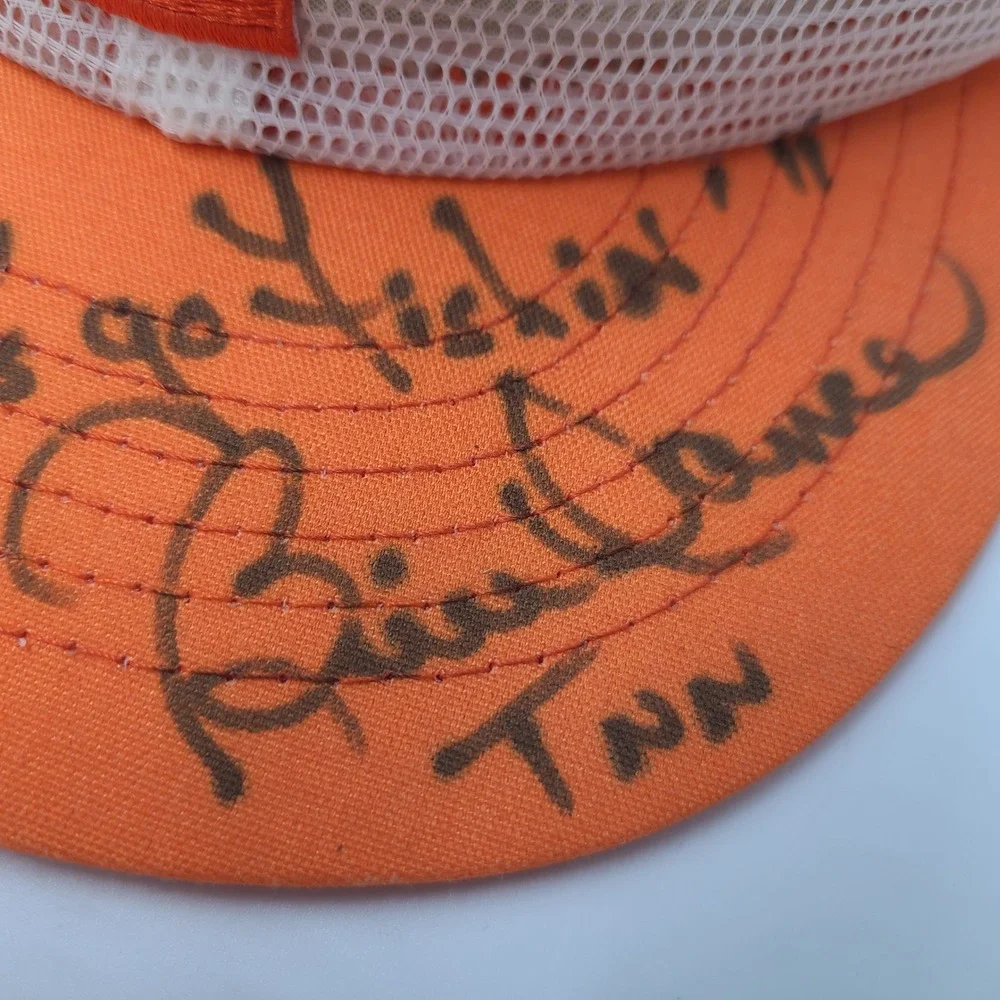 Vtg Tennessee Volunteers Hat Snapback Full Mesh Bill Dance Signed‎ Autographed